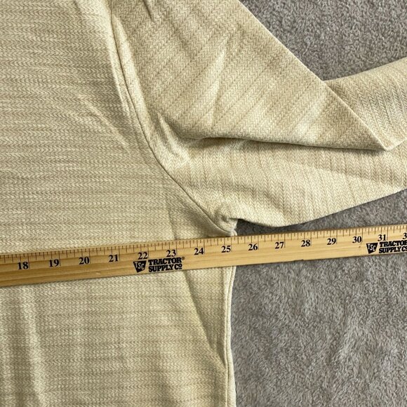 NEW Dockers Men's XL Quarter Zip Pullover Sweatshirt  Beige - Picture 8 of 12